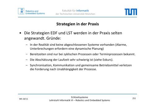 Versagen von EDF bei unterschiedlichen Bereitzeiten