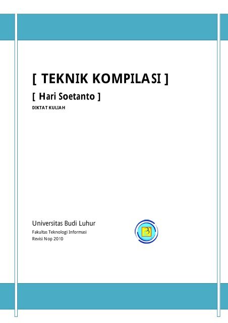 Teknik Kompilasi Universitas Budi Luhur Lecture