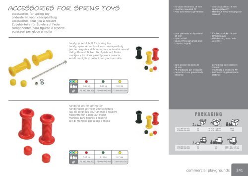 Accessories for residential & commercialplaygrounds