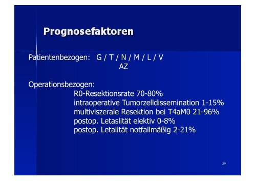 Vorlesung über das kolorektale Karzinom (PDF 8,7 MB) - Volker Nutz