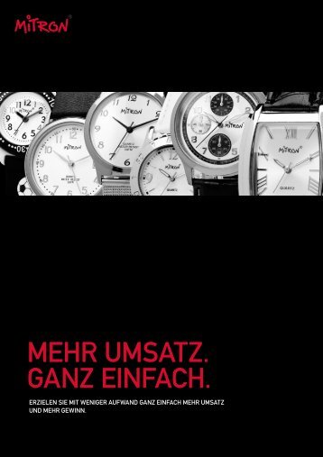 Imagebroschüre - Mitron Watch GmbH