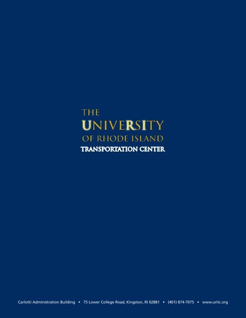2010 Annual Report - University of Rhode Island