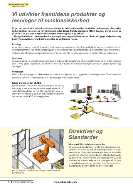 Produktprogram (pdf) - Jokab Safety