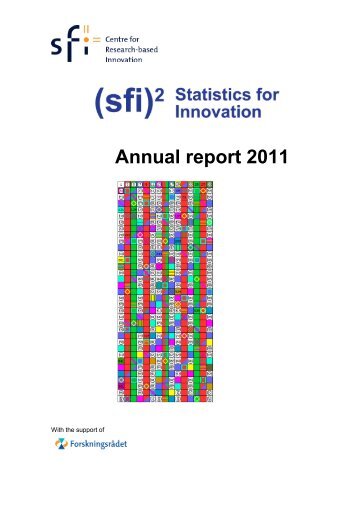 2011 - Statistics for Innovation (sfi) - Norsk Regnesentral