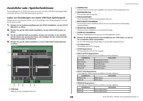 Zusatzanleitung Version 1.7 - Yamaha