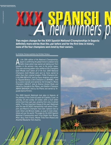 Two majors changes for the XXX Spanish National ... - tutto arabi