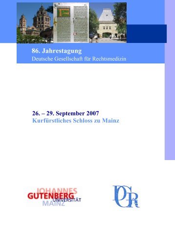 Programm - Institut für Rechtsmedizin an der Universität Mainz ...