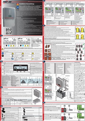 Installations-Kurzanleitung - Power-One