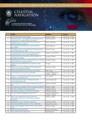 Celestial Navigation, Papers Selected from NAVIGATION