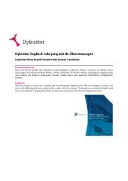 Dybuster Englisch Lehrgang mit dt. Übersetzungen