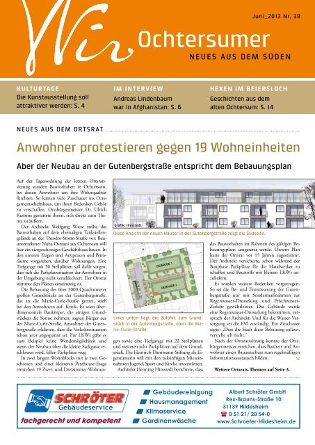 Ausgabe 06/2013 - Wir Ochtersumer