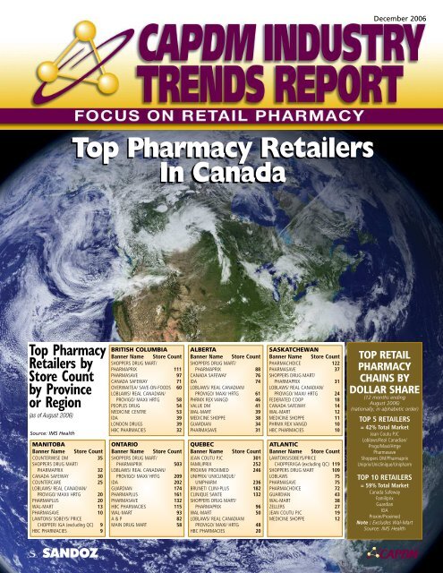 anbefale ribben ironi Top Pharmacy Retailers in Canada Top Pharmacy ... - CAPDM