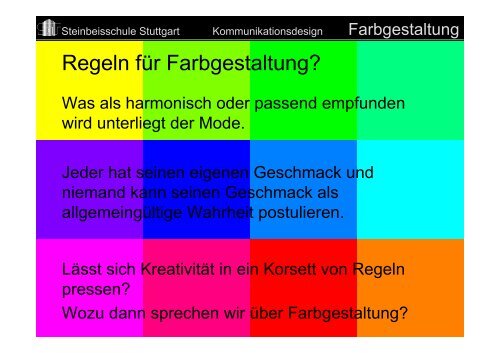 Farbgestaltung - Gattner