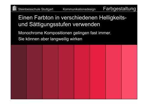 Farbgestaltung - Gattner