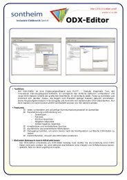 ODX-Editor - Sontheim Industrie Elektronik GmbH