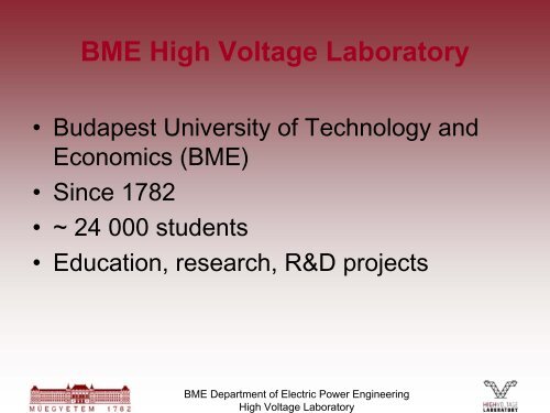 High Voltage Laboratory - cacier