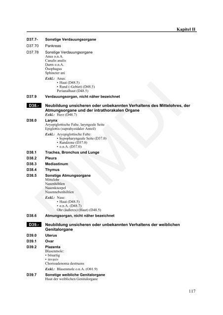 ICD-10-GM Version 2011 Systematisches Verzeichnis