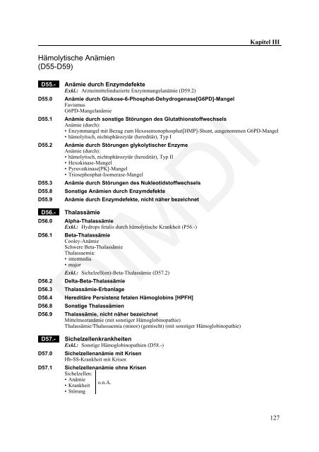 ICD-10-GM Version 2011 Systematisches Verzeichnis