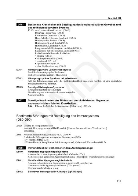 ICD-10-GM Version 2011 Systematisches Verzeichnis