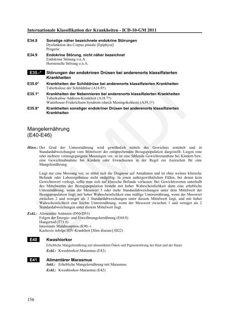 ICD-10-GM Version 2011 Systematisches Verzeichnis