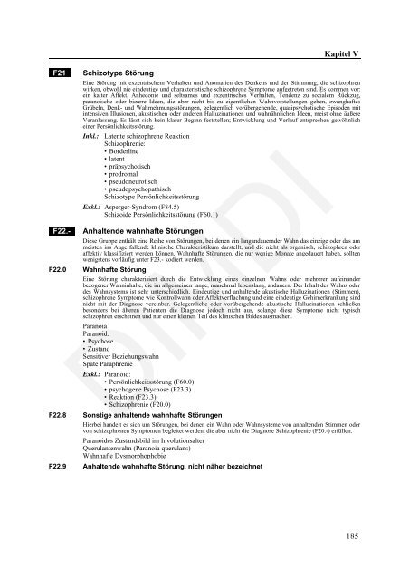 ICD-10-GM Version 2011 Systematisches Verzeichnis