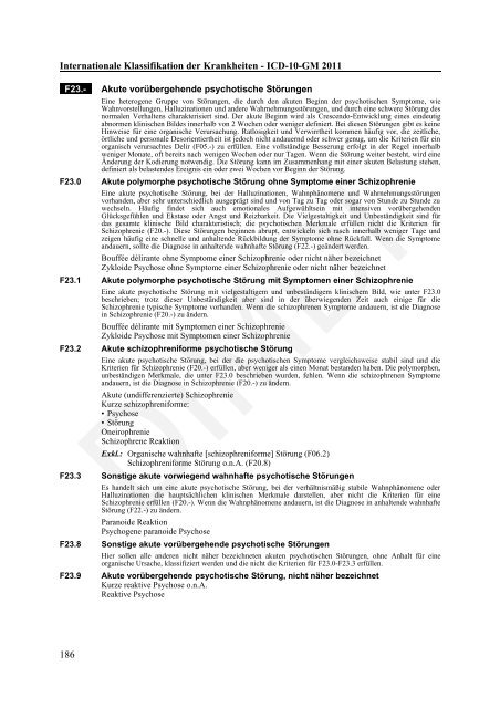 ICD-10-GM Version 2011 Systematisches Verzeichnis