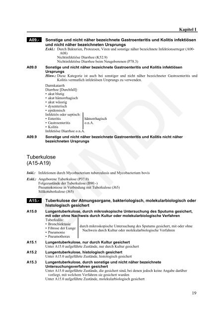 ICD-10-GM Version 2011 Systematisches Verzeichnis