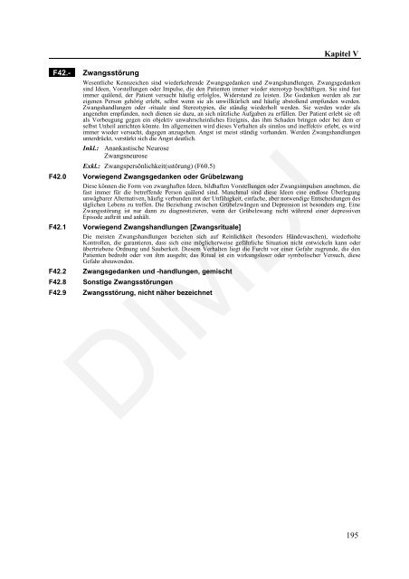 ICD-10-GM Version 2011 Systematisches Verzeichnis