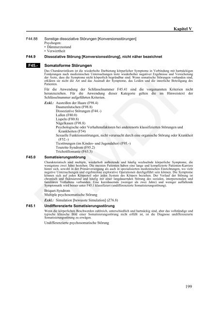 ICD-10-GM Version 2011 Systematisches Verzeichnis