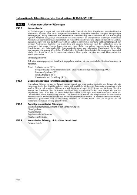 ICD-10-GM Version 2011 Systematisches Verzeichnis