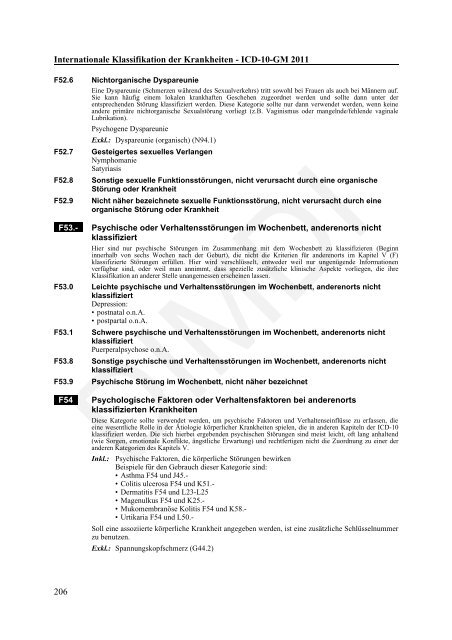 ICD-10-GM Version 2011 Systematisches Verzeichnis