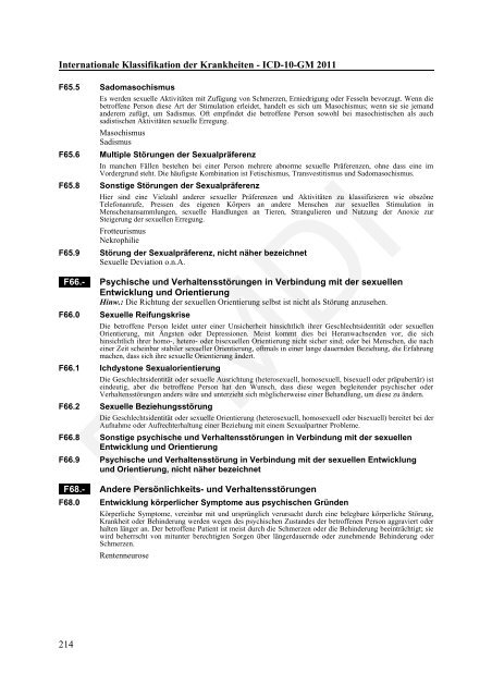 ICD-10-GM Version 2011 Systematisches Verzeichnis