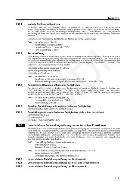 ICD-10-GM Version 2011 Systematisches Verzeichnis