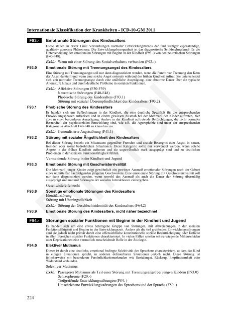 ICD-10-GM Version 2011 Systematisches Verzeichnis