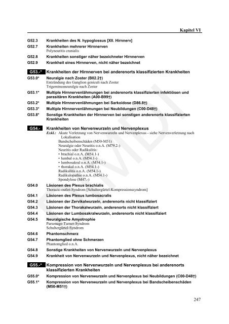 ICD-10-GM Version 2011 Systematisches Verzeichnis