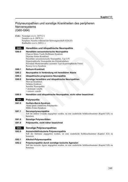 ICD-10-GM Version 2011 Systematisches Verzeichnis