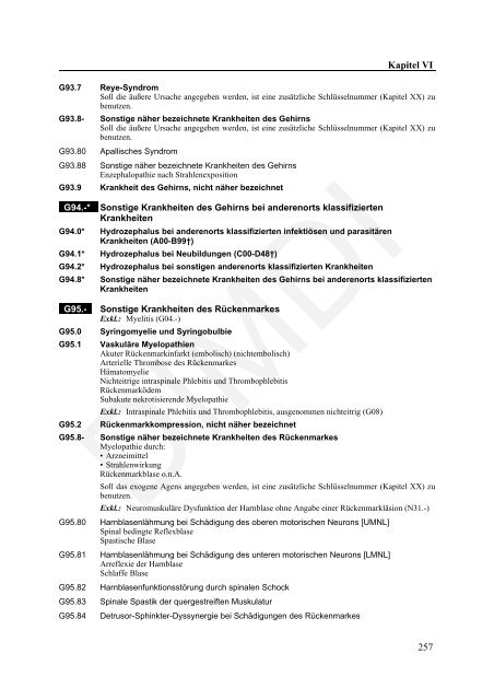 ICD-10-GM Version 2011 Systematisches Verzeichnis