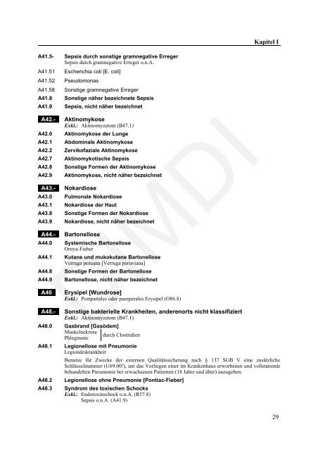 ICD-10-GM Version 2011 Systematisches Verzeichnis