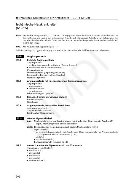 ICD-10-GM Version 2011 Systematisches Verzeichnis