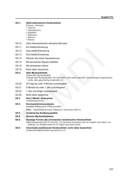 ICD-10-GM Version 2011 Systematisches Verzeichnis