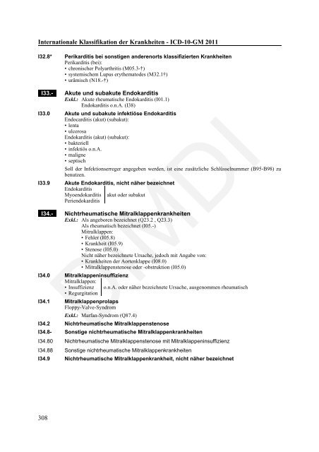 ICD-10-GM Version 2011 Systematisches Verzeichnis