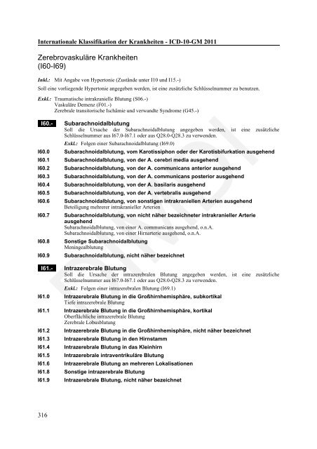 ICD-10-GM Version 2011 Systematisches Verzeichnis