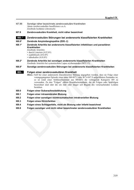 ICD-10-GM Version 2011 Systematisches Verzeichnis