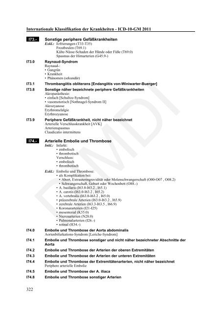 ICD-10-GM Version 2011 Systematisches Verzeichnis