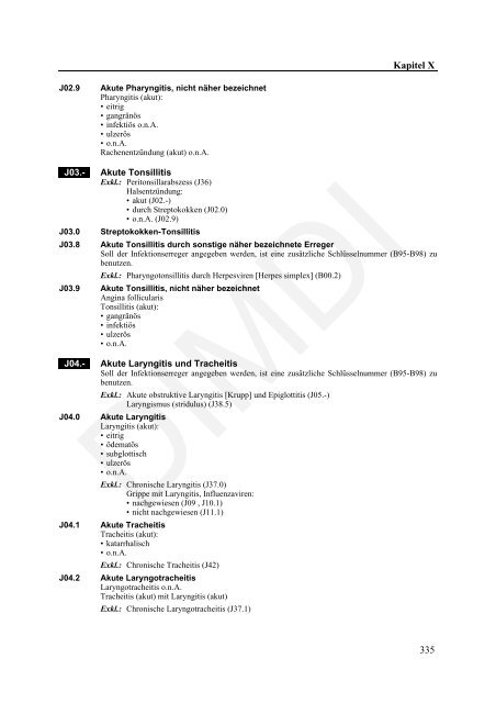 ICD-10-GM Version 2011 Systematisches Verzeichnis