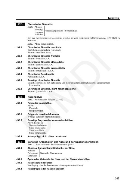 ICD-10-GM Version 2011 Systematisches Verzeichnis