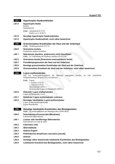 ICD-10-GM Version 2011 Systematisches Verzeichnis