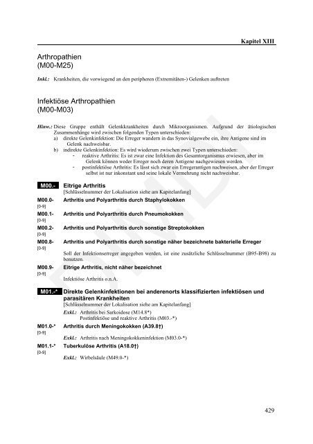 ICD-10-GM Version 2011 Systematisches Verzeichnis