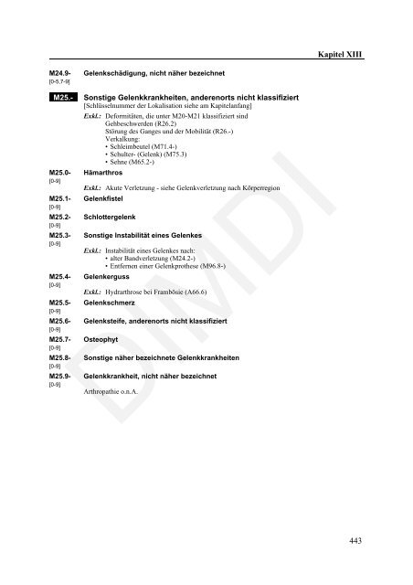 ICD-10-GM Version 2011 Systematisches Verzeichnis