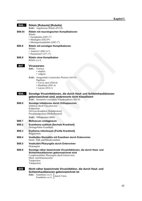 ICD-10-GM Version 2011 Systematisches Verzeichnis